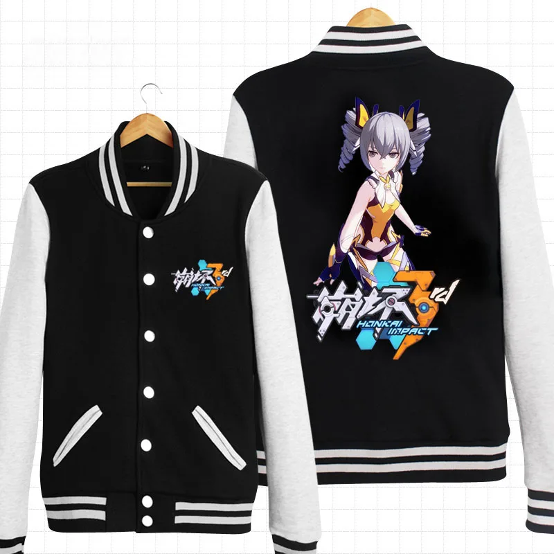 Аниме! Honkai Impact 3 Raiden Mei куртки с капюшоном костюм для косплея Модный осенне зимний