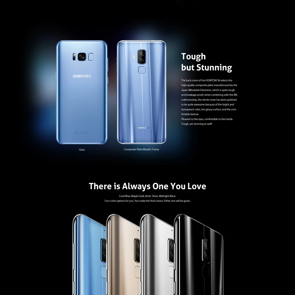 HOMTOM S8 Smartphone16.0MP+ 13.0MP 5,7 дюймов Быстрая зарядка 4G FDD-LTE MTK6750T Восьмиядерный Android 7,0 4 Гб+ 64 Гб 3400 мАч мобильный телефон
