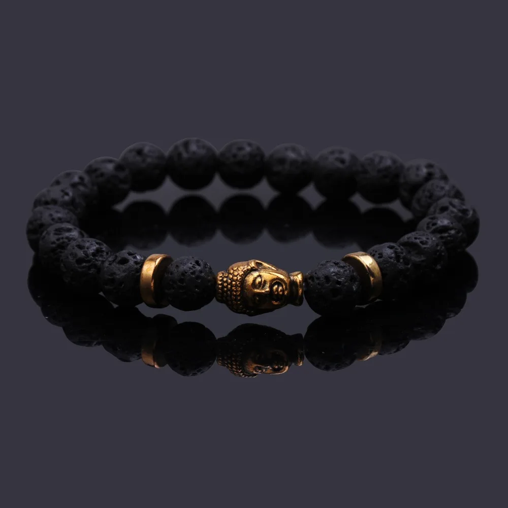 Модные Для мужчин женщин покрытие золото серебро браслет-цепочка бисером головы