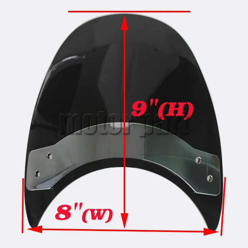 Лобовое стекло 9 ''для Suzuki intelder 1400 VS1400GLP VS1400GL 800 VS800GL VL800 04 VS VL Black | Автомобили и