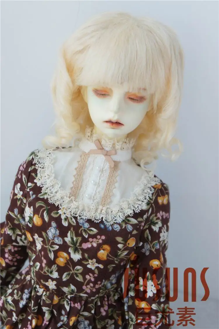 JD178 1/3 SD куклы парики, мохеровый парик для куклы 8-9 дюймов ролл парики куклы аксессуары - Цвет: Blond M9