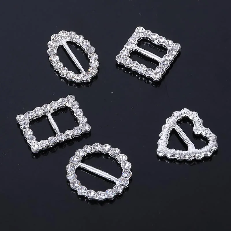 2017New 100Pcs геометрический Форма стразы пряжка набор сделай сам для свадебного