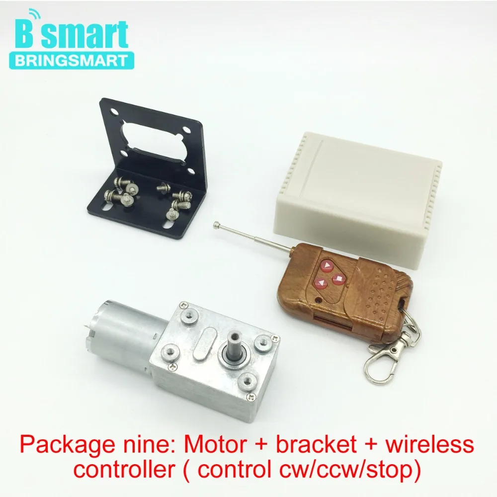 Bringsmart DC 12 В Двигатель 10 об./мин. jgy-370 червь Шестерни Двигатель группы 12 вольт Двигатели для автомобиля кронштейн Скорость Управление Беспроводной Управление лер Питание мотор редуктор электродвигатель