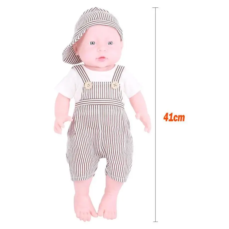 30/41 см новорожденный Детские моделирования куклы мягкий винил Reborn Baby Doll детский сад реалистичные Playmate модель игрушка с одеждой