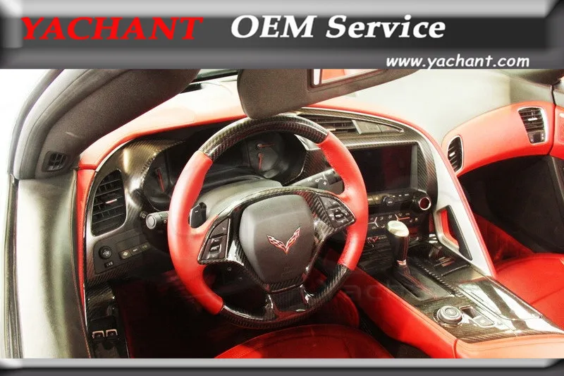 Стайлинг автомобиля сухое углеродное волокно 14 шт. подходит для 16 Corvette C7 набор