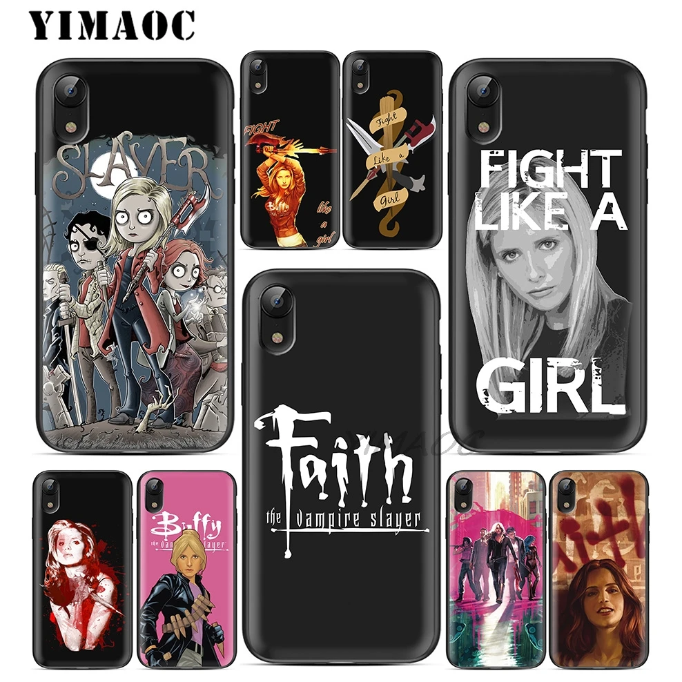 YIMAOC Buffy Охотник на вампиров Мягкий ТПУ Черный силиконовый чехол для iPhone X или 10 8 7 6S