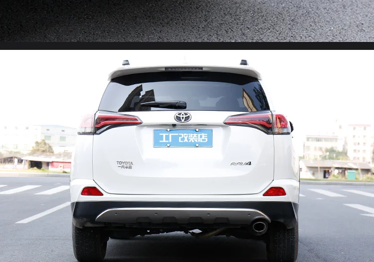 Front+ Rear Bumper Diffuser Protector Guard Skid Plate For 16-18 Toyota RAV4 BY EMS