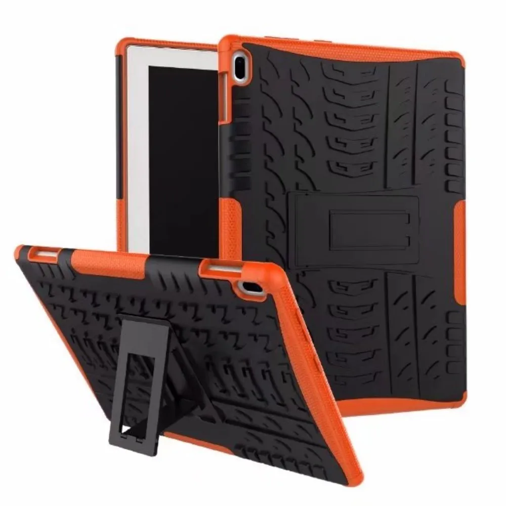 Жесткий защитный чехол для lenovo Tab 4 10 TB-X304L TB-X304F TB-X304N 10,1 покрытия тяжелых 2 в 1 Гибридный усиленный ударостойкий Футляр+ Планшетные ПК чехол - Цвет: orange