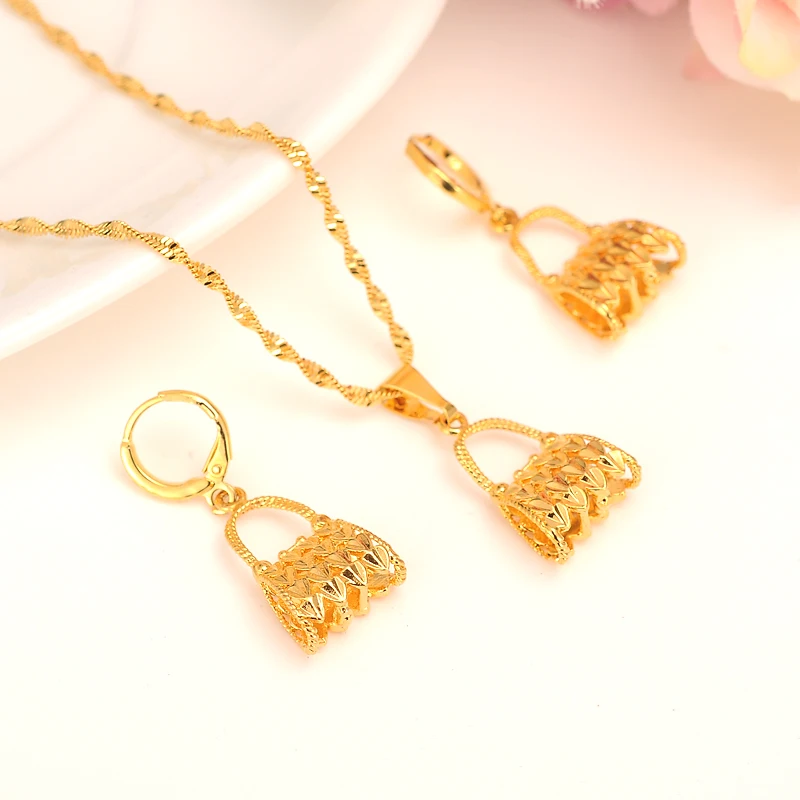 Комплект из колье серёг и кольца золотого цвета|earrings ring set|african womenbridal wedding jewelry |