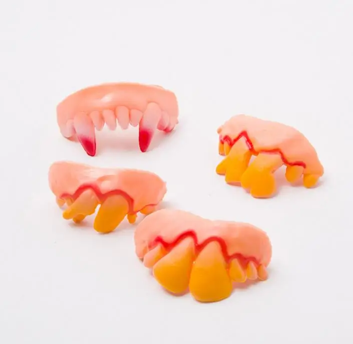 Искусственные Зубы вампира на Хэллоуин искусственные зубы прикольное платье