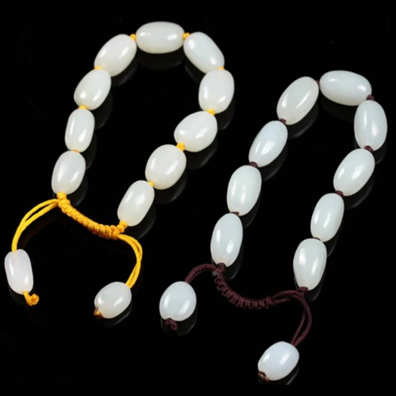 Натуральный нефритовый нефрит и оригинальный каменный браслет для мужчин женщин