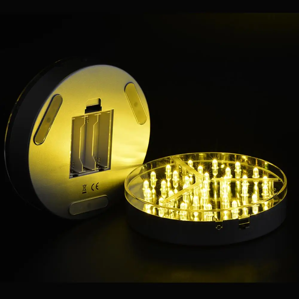 Супер качество E LUMINATOR 6 "Гладкий серебряной отделкой 31 белые светодиодные