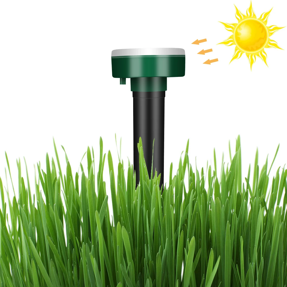 2 шт Открытый Сад репеллент от моли солнечной энергии ультразвуковой