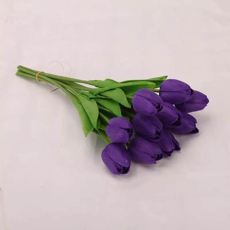 2 шт PU тюльпаны Искусственные цветы Настоящее касание искусственное para decora мини-Тюльпан для дома Свадебные Декоративные цветы поддельные цветы - Цвет: Q