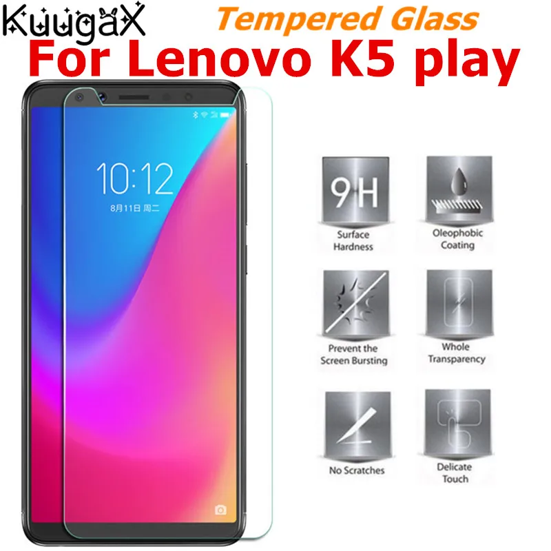 Закаленное стекло для lenovo K5 K 5 K5play защита экрана на смартфоне Play 9H усиленная