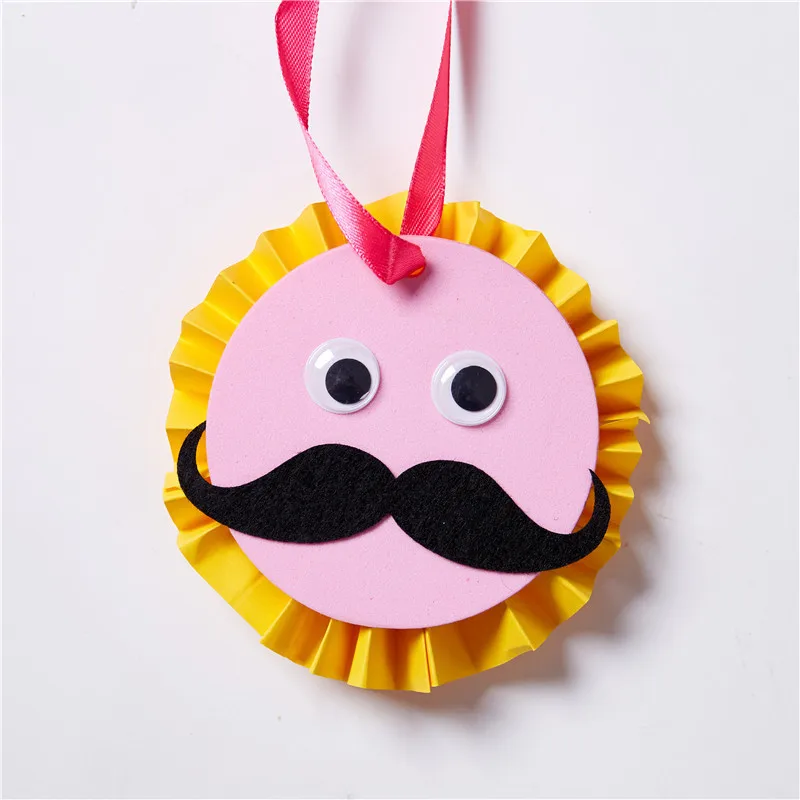 C Дети DIY папа медаль ручной работы игрушки искусство для детского сада игрушки Материалы посылка Дети Домашний день отца подарки для папы - Цвет: C