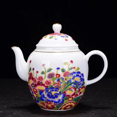 Эмалированный керамический чайник Цзиндэчжэнь кунг-фу Цзинь Цзюнь Мэй набор