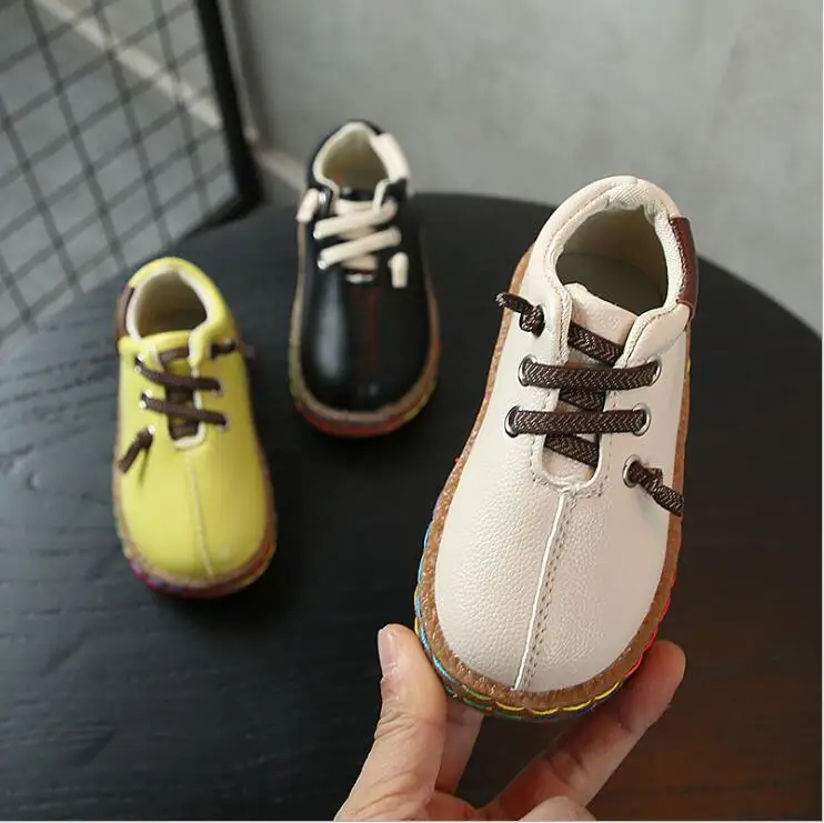 Girls Boys Shoes Autumn Spring Children's Fashion Princess Low Heel Girl Flat-bottom Oxford | Детская одежда и обувь