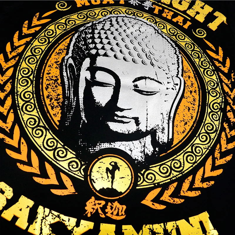 VSZAP Shakyamuni fighting muay Thai boxing MMA fighting Boxing рубашки для бокса с коротким рукавом футболки для мужчин для фитнеса без мышц comba