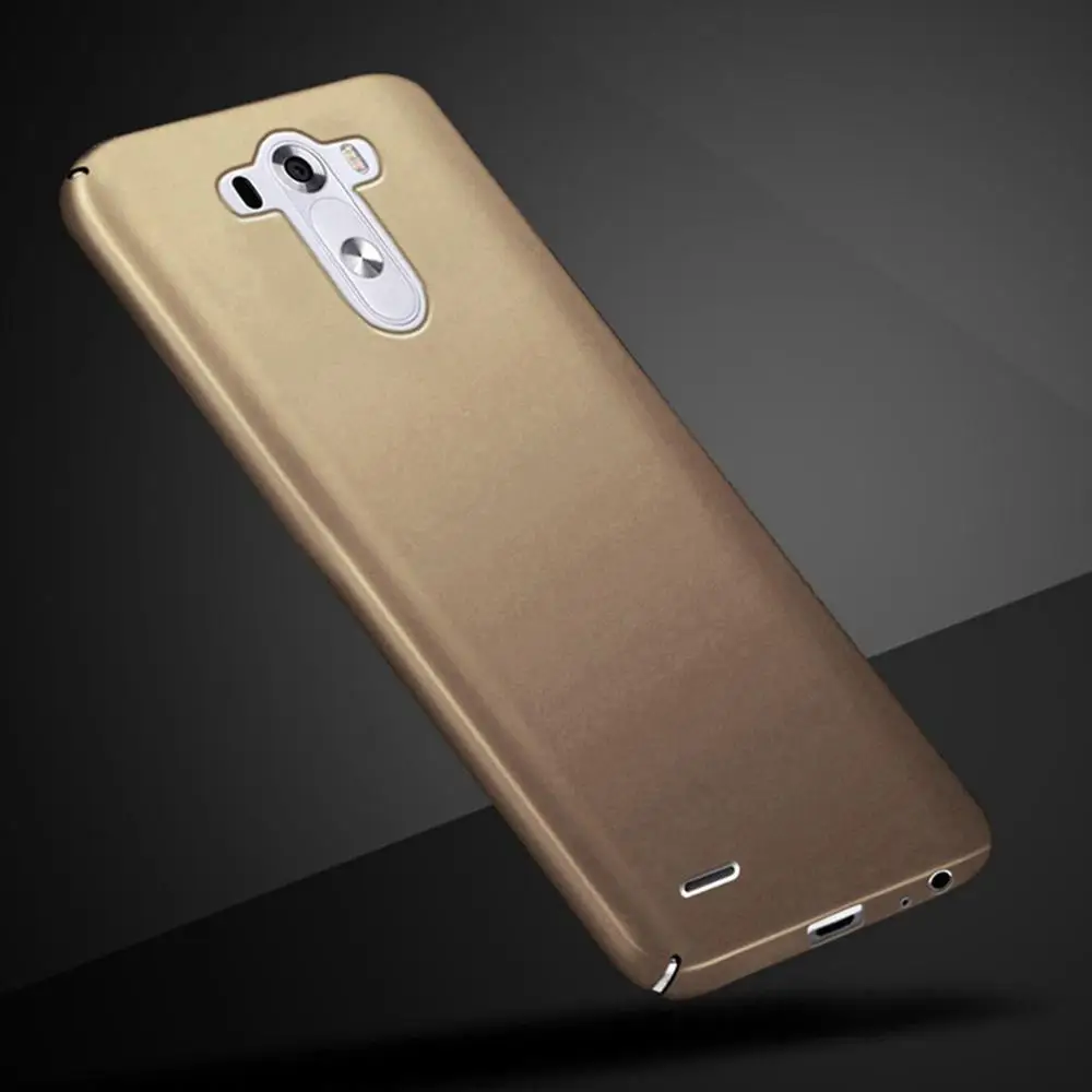 Gold Для LG G3 чехол LG G3 чехол ультра тонкий матовый Жесткий задний Чехол защитный чехол для компьютера кожаный чехол для телефона для LG G3 G 3 D855 D850 D851 5,5" - Цвет: Gold