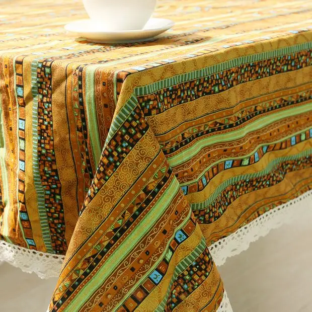 Настольная скатерть в богемном стиле с кружевом из Юго Восточной Азии