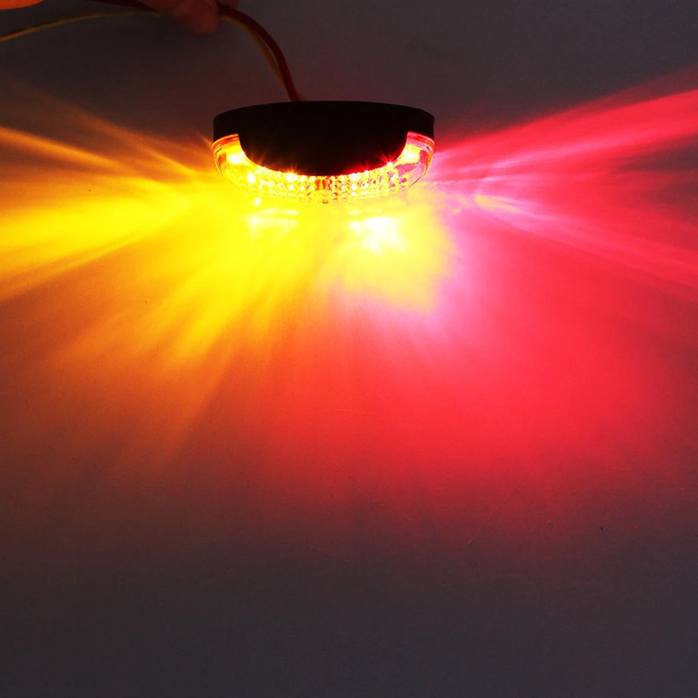 5pcs 10-30V Bi-color Waterproof Truck Led Lorry Plastic Bus Trailer Signal Side Marker Light Car | Автомобили и мотоциклы