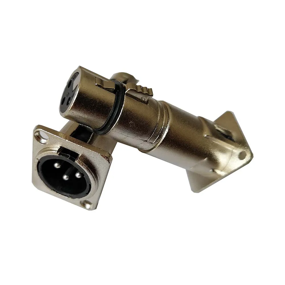 Высококачественный Проходной адаптер типа штекер гнездо NA3MDF XLR 40 шт./лот. Шасси