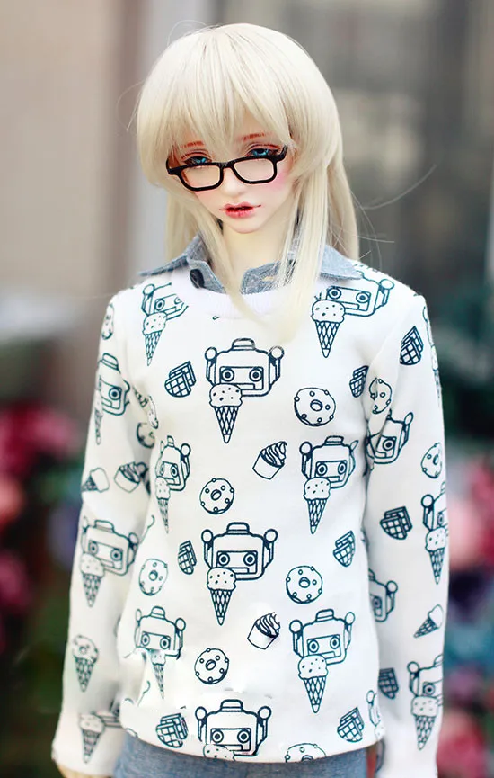 

BJD doll colthes Dessert Hoody with back buttons for 1/3 1/4 BJD DD SD MDD MSD SD17 Uncle SSDF doll clothes accessories