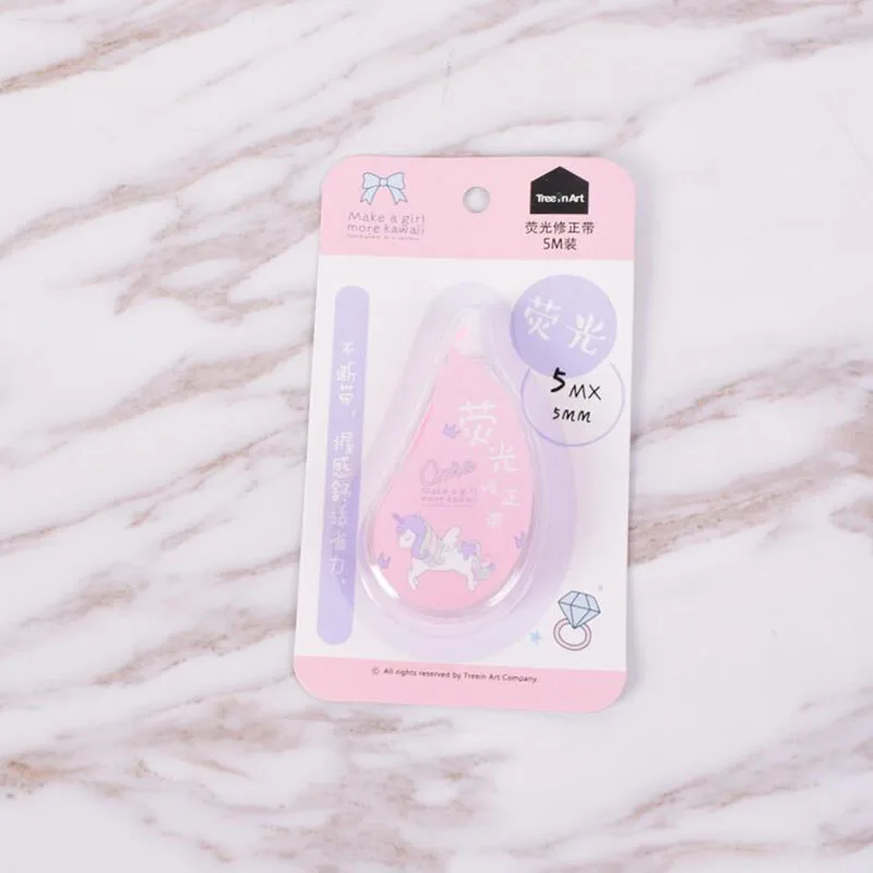 Свежие Kawaii Единорог кружева украшения ленты школьные офисные поставки студенческие Канцелярские Товары для детей Подарки