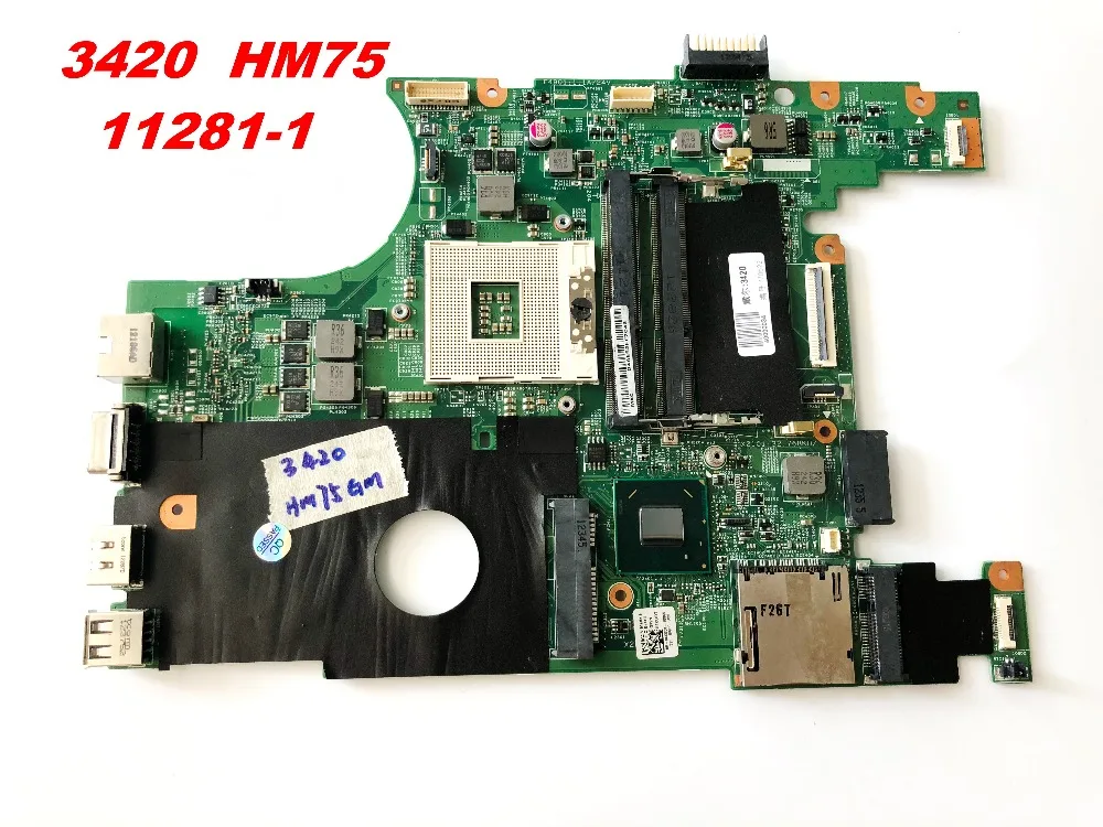 Оригинальная материнская плата для ноутбука DELL 3420 HM75 SLJ8F 11281 1 протестированы