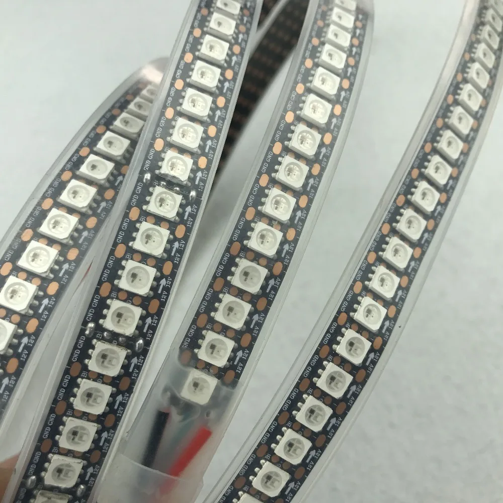 WS2815 DC12V адресная полноцветная светодиодная лента RGB 5050 144 светодиодный s/m2 м
