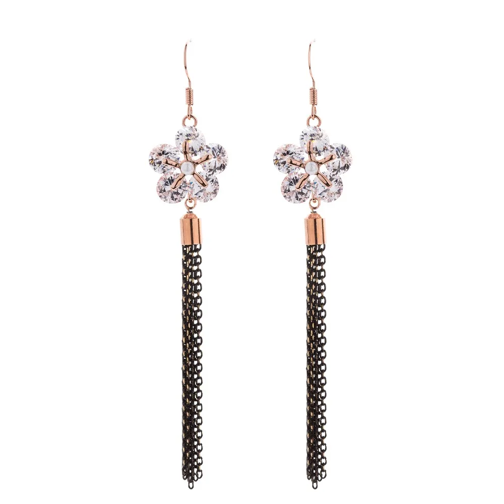 Женские серьги капельки с золотым цирконием 2016|earrings for|dropping earrings for womendrop |