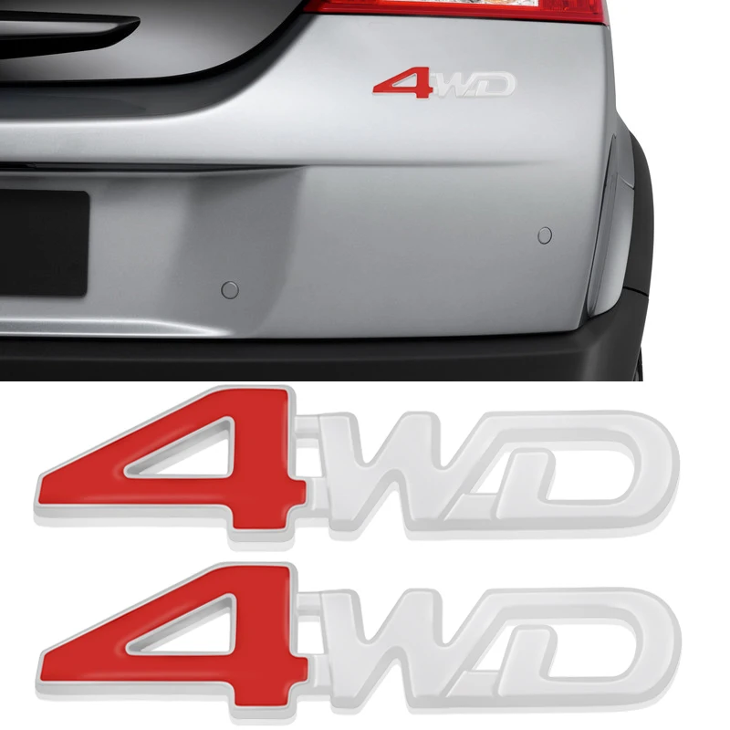 2pes автомобильный Стайлинг 3D хром металлическая наклейка 4WD Эмблема 4x4 значок