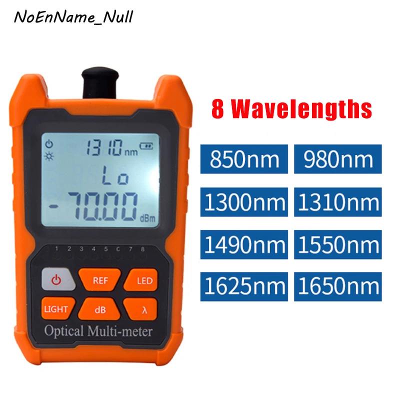 Многометровый оптический измеритель мощности 8 длин волны и сеть RJ45 Визуальный