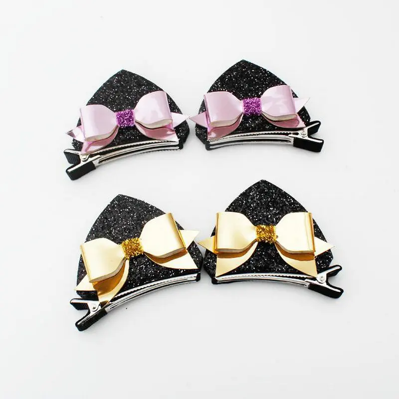 2 шт./компл. заколки для волос с милыми кошачьими ушками девочек модные детей