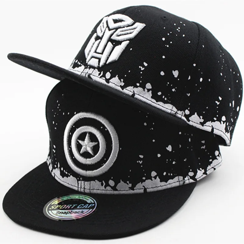 Суперлига Капитан Америка Детская уличная танцевальная бейсболка летняя
