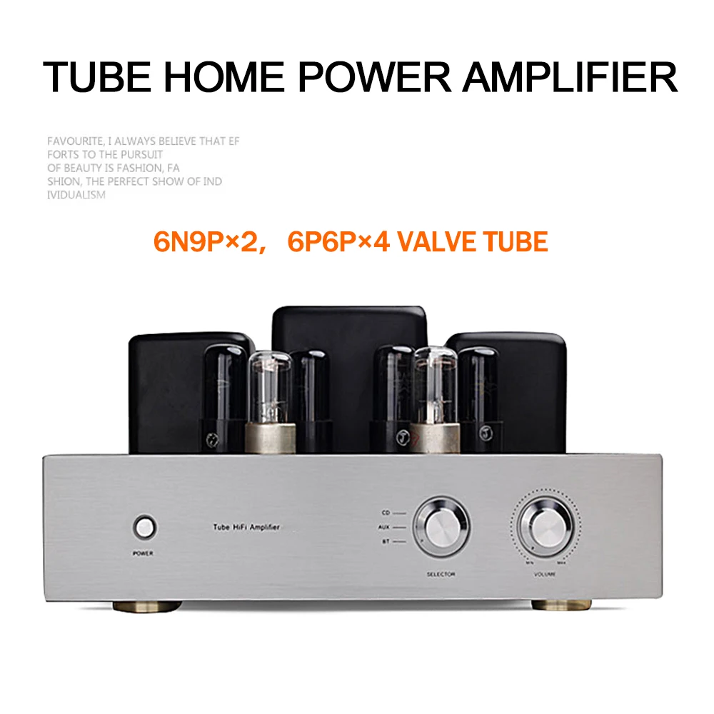 

ROYANGES HiFi Tube Amplifier Single Ended 2.0 Power Amplifier 10W*2 6N9P 6P6P Tube Audio Home Theater Amplifier Class Stereo Amp
