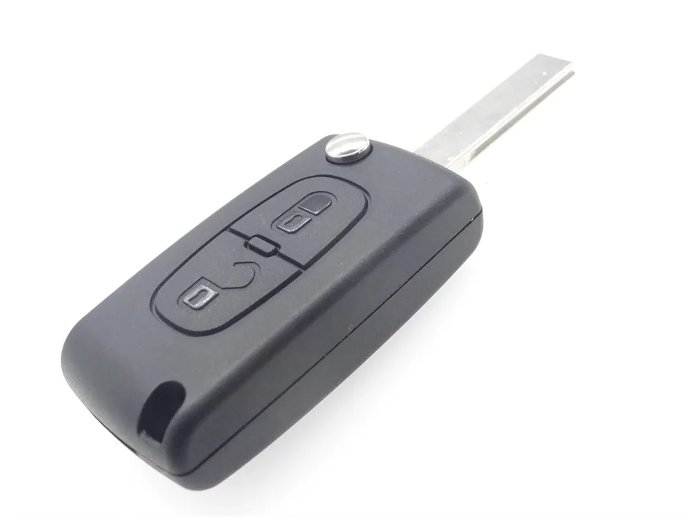2 кнопки дистанционного флип складной чехол для ключей Peugeot 207 307 308 407 807