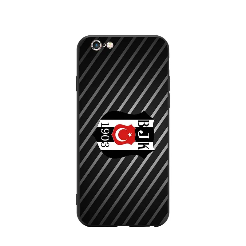 Turkey Football Soccer BJK Besiktas Logo Eagle Theme Soft TPU Phone Cases For iPhone 6/6s/7/7s/8s/X/XR/MAX Silicon Case Bumper |