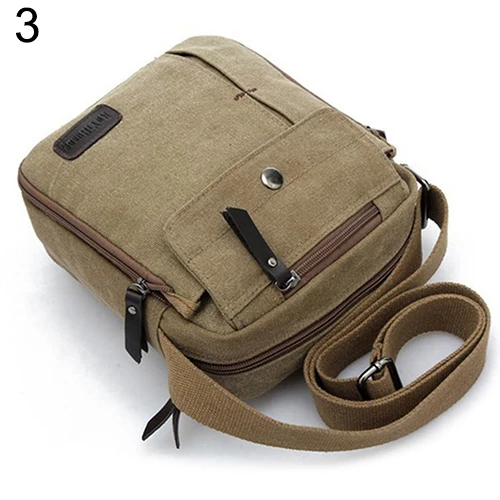 Man's Simple Causal Canvas Rucksack Multifunctional Shoulder Sling Bag