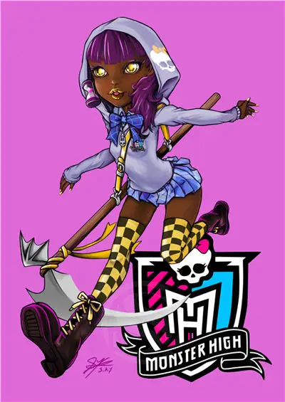 На Заказ Шелковый плакат Monster High большой размер см номер/домашний декоративный плакат#-092477 - Цвет: Темно-серый