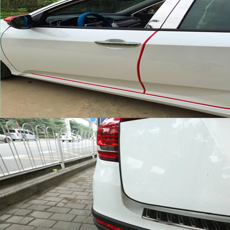 5 метров Стайлинг автомобиля невидимая дверь боковая Краш бар уплотнительная
