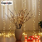 Фонасветильник в виде цветочной елки, 20 лампочек, Рождественская вечеринка, домашний праздник, подарок на день рождения, декоративная лампа на батарейках для вазы