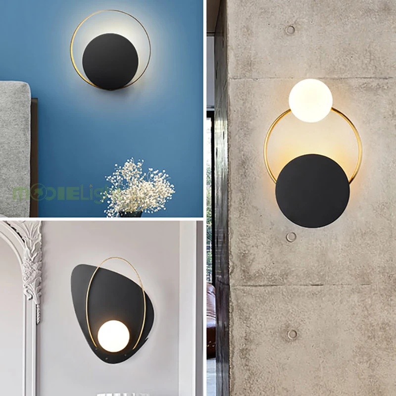 Современная E27 Светодиодная настенная лампа с пламенем для ванной комнаты