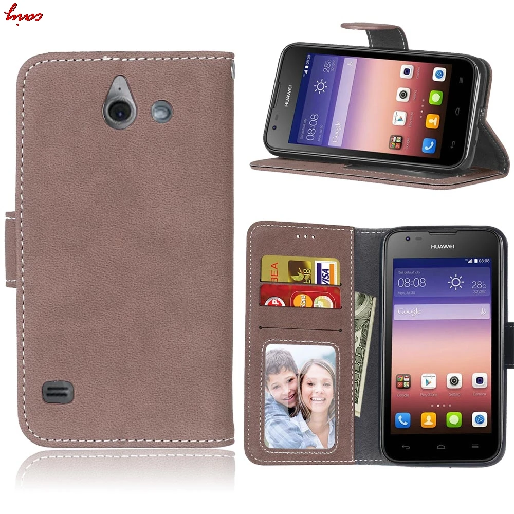 Матовый кожаный чехол для huawei Ascend Y550 Y 550 L01 Y550-L01 чехол для телефона Coque huawei Y550 Y 550 L01 L02 откидные слоты для карт <