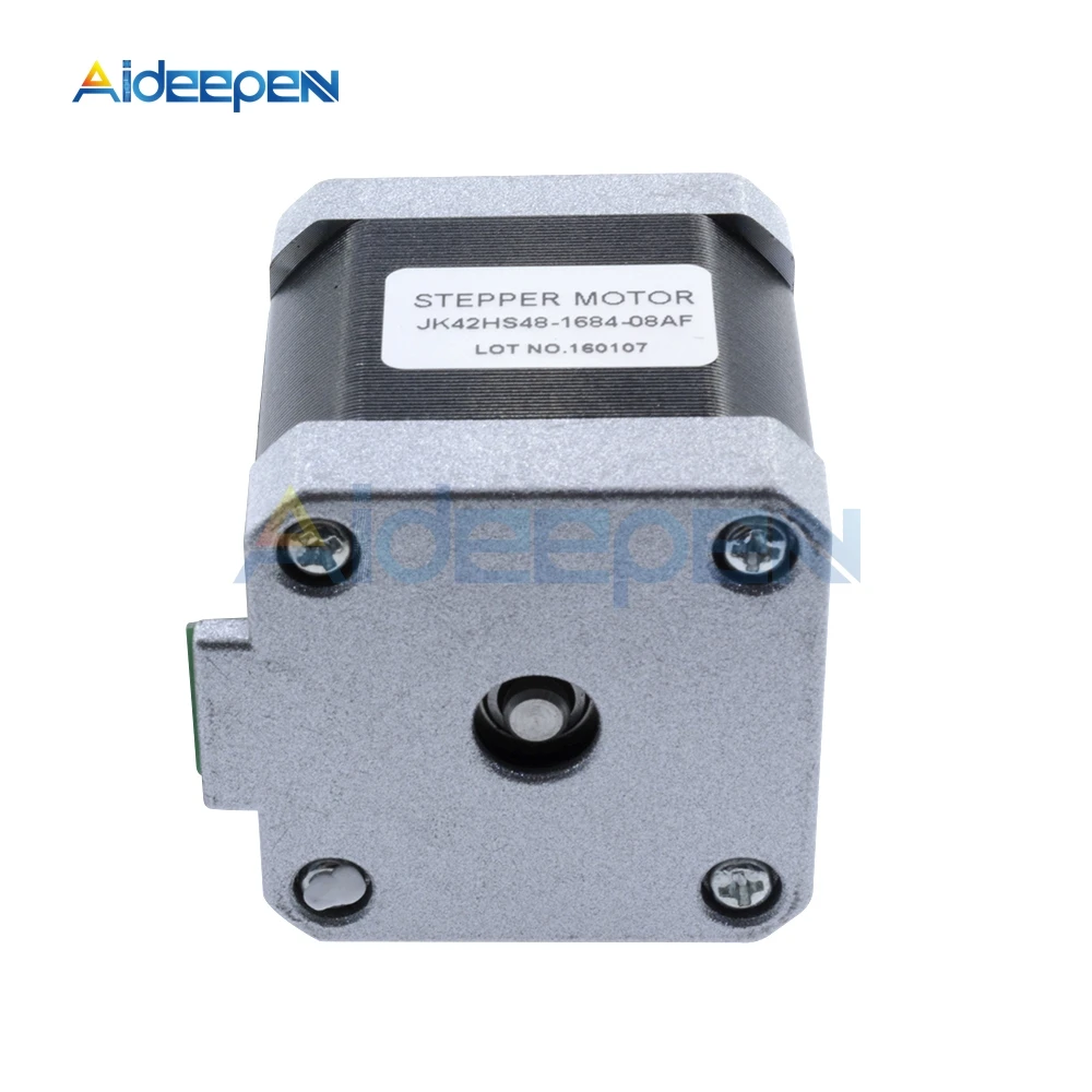 JK42HS48-1684 2A 12 V NEMA17 1,8 градусов 42 мм гибридный шаговый двигатель 4-проводной для DIY 3D-принтеры фрезерный станок с ЧПУ