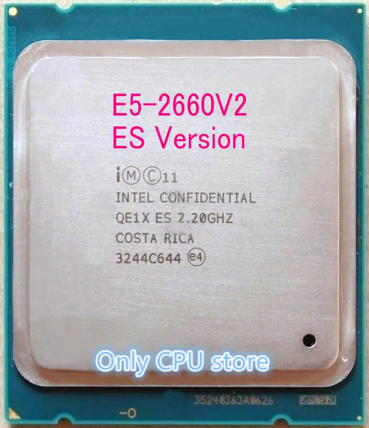 E5 2660 V2 оригинальный Intel Xeon телефон версии 6 ядер 2 ГГц 15 Мб LGA2011 2660V2 60 Вт 22 нм