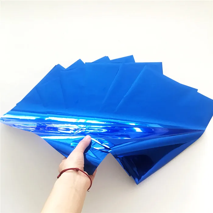 Blue Myfoils зеленая цветная бумага для рукоделия Фольга для тонера реактивный лазерным принтером minc Фольга ламинатор для бумаги/наклейки/этикетки/карты - Цвет: Blue