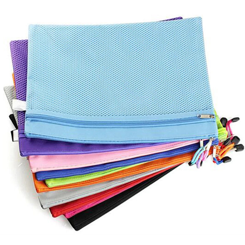 5 шт./лот Raibow цветная Сетчатая Сумка для документов на молнии бесплатная доставка