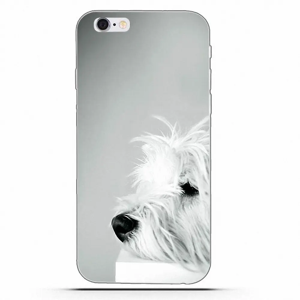 West Highland Terrier Westie Dog Puppy Мягкая коробка для звонков Galaxy Alpha Core Prime Note 4 5 8 S3 S4 S5 S6 S7 S8 S9 mini